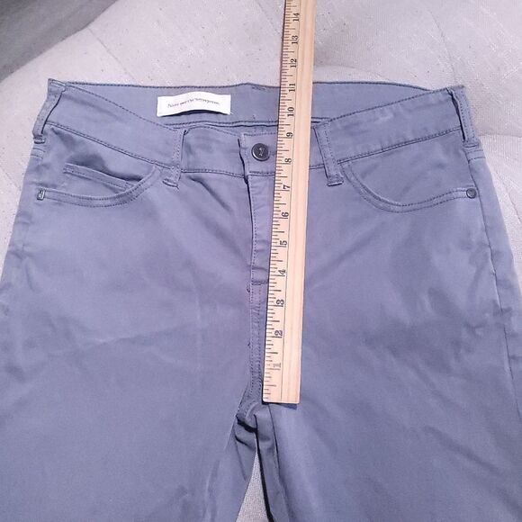 Anthropologie Pilcro Letterpress Serif Fit Gray Jeans Skinny Pant Zipper Wmns 29 - Picture 11 of 13